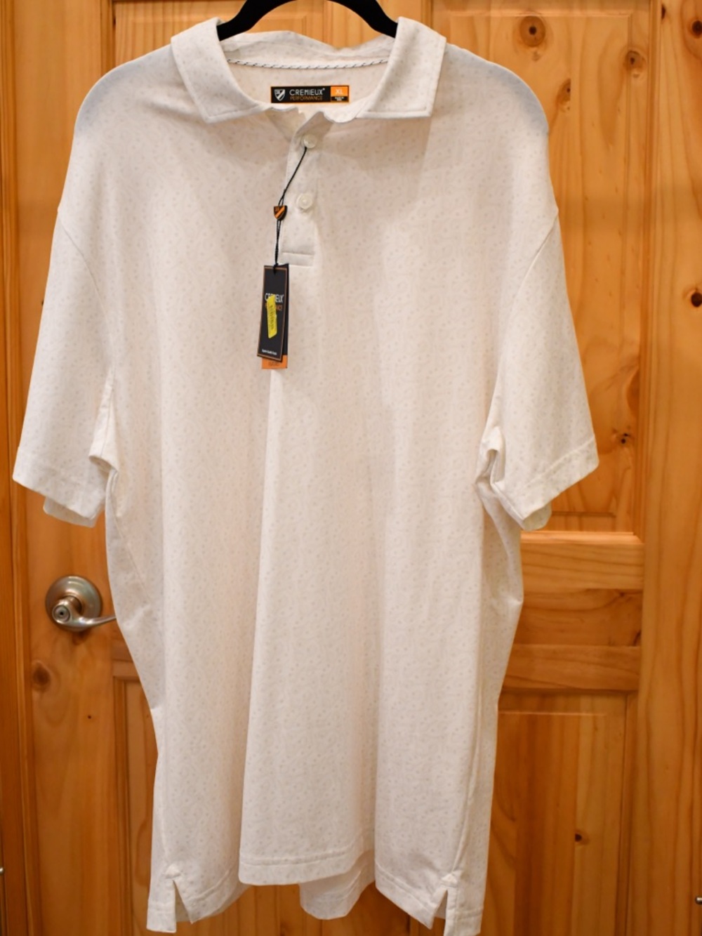 NWT💫 Daniel Cremieux Cream Tennis Print Polo
